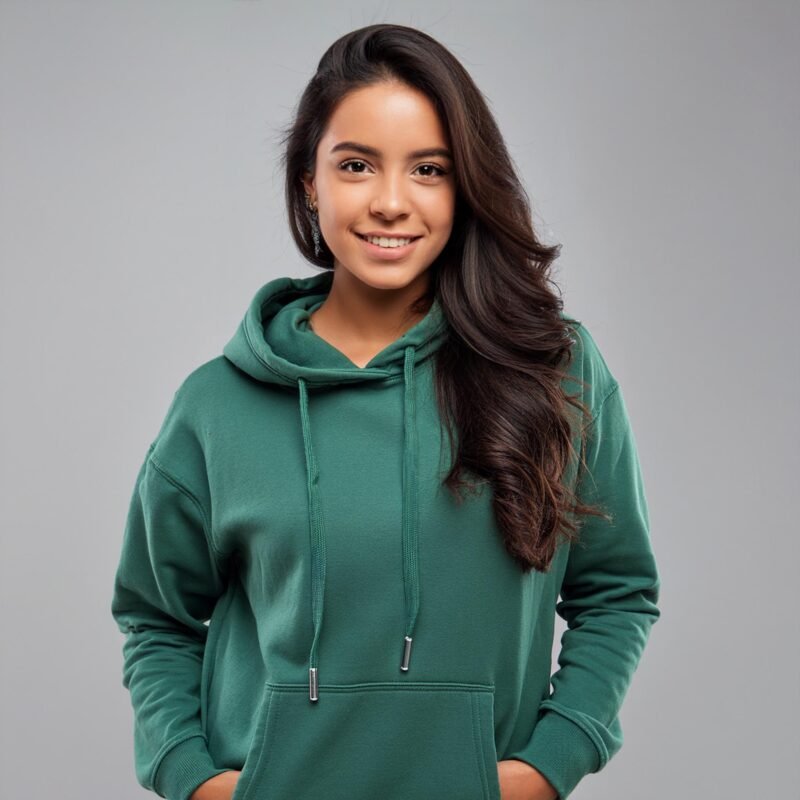 GIrl Wearing hoodie Velour trends