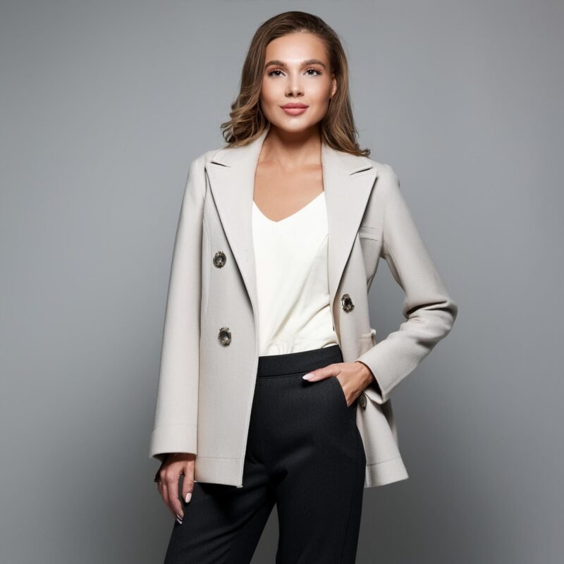 Blazer or tailored coat.